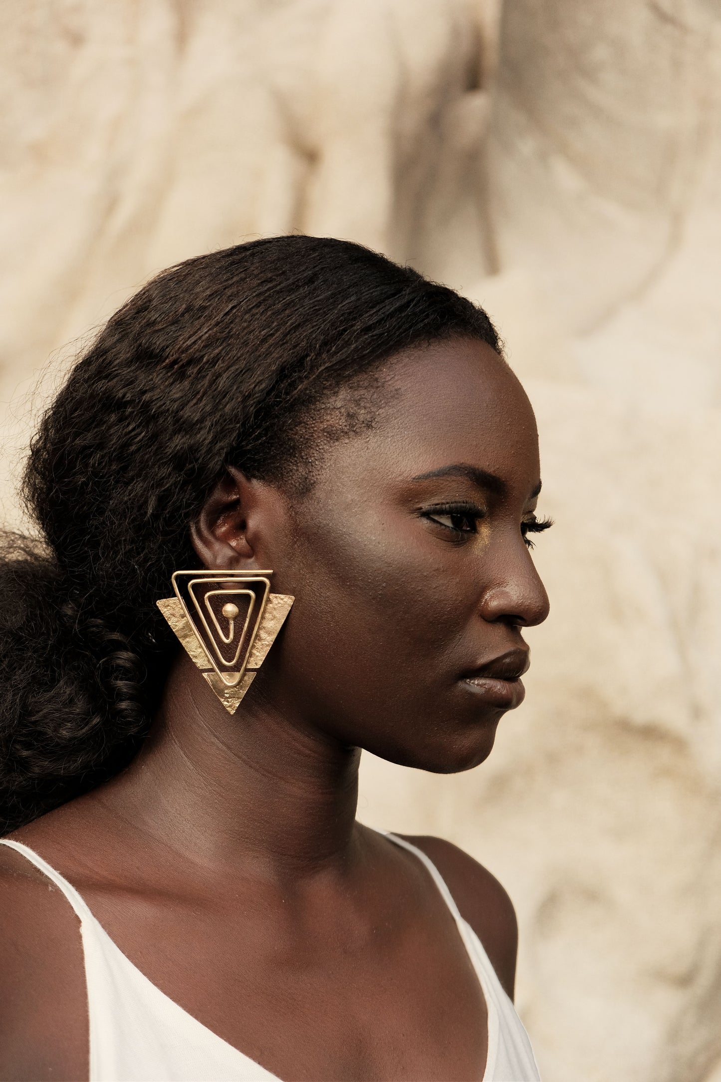 Boucles d’oreilles en bronze « Simaan »